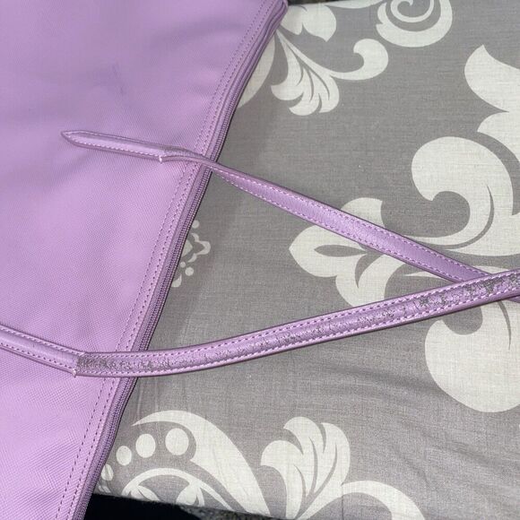 Lacoste Women's Large L.12.12 Concept Tote Lavendar Lilac Purple - Picture 7 of 9